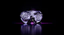 Dark purple orchid from the exhibition Bloomtanica in Genesis House New York, made in collaboration with Blackspace GmbH and Jeff Leatham.